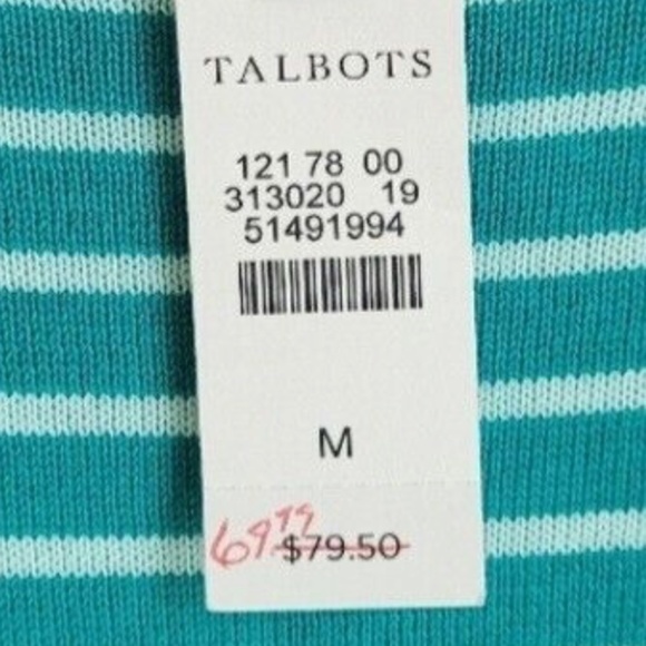Talbots bottom tie cotton and Re cell striped sweater . Worn about‎ 5x - Picture 6 of 6